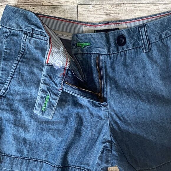 Tommy Hilfiger, Retro, Lightweight, Medium Blue, Denim Shorts - Picture 5 of 8